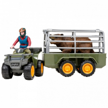 Купить masai mara набор фигурок на ферме перевозка животных (машинка, фермер, медведь) мм205-021