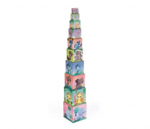 Купить развивающая игрушка janod пирамидка животные милашки 10 элементов j02652