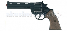 Купить gonher игрушечное оружие револьвер police на 12 пистонов черный 123/6