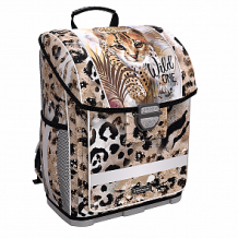 Купить ранец ученический с пластиковым дном erich krause 16l wild cat, бежевый ( id 12452632 )