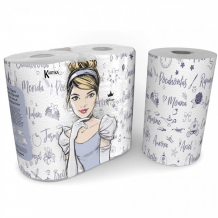 Купить world cart полотенца бумажные 3-х слойные принцессы серия disney 2 шт. 23х22.8 см pcs-kt-01