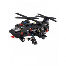 Купить конструктор zhegao вертолёт для спецопераций swat (670 деталей) ql0144