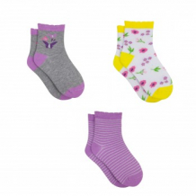 Купить носки детские, 3 пары, сиреневый, белый, серый mothercare 997199569