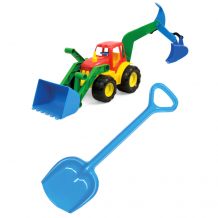 Купить тебе-игрушка детский игровой набор для песочницы: экскаватор active + лопатка 50 см 15-52