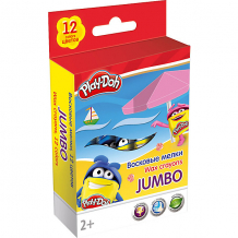 Купить восковые мелки jumbo академия групп "play-doh" 12 цветов ( id 7319936 )