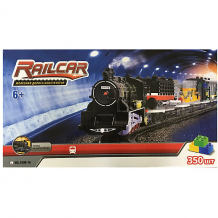 Купить железная дорога -конструктор с локомотивом taigen, 350 деталей ( id 8267128 )