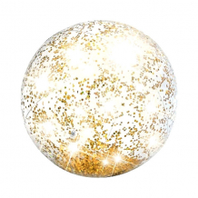 Купить надувной пляжный мяч с блестками intex желтый ( id 14691152 )