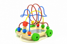 Купить каталка-игрушка мир деревянных игрушек лабиринт-каталка слоник д036