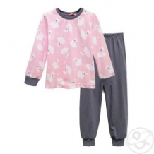 Купить пижама джемпер/брюки let's go, цвет: розовый/серый ( id 11553646 )