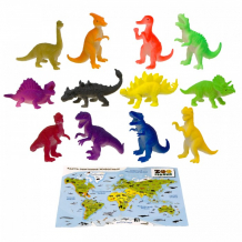 Купить zooграфия игровой набор животные с картой обитания 12 шт. 200810728