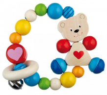 Купить прорезыватель heimess игрушка-кольцо эластик мишка с сердцем 763810