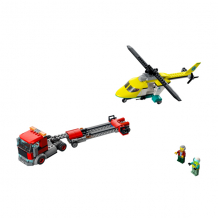 LEGO City 60343 Конструктор ЛЕГО Город Great Vehicles Грузовик для спасательного вертолёта