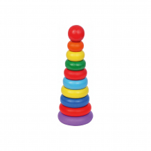 Купить деревянная пирамидка краснокамская игрушка "кольцевая новая" ( id 7460714 )