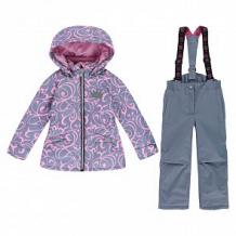 Купить комплект куртка/полукомбинезон stella's kids verona, цвет: серый/розовый ( id 12493840 )