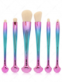 Купить 6pcs plated shell facial eye makeup brushes set ( id 222540502 )