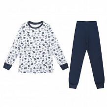 Купить пижама leader kids, цвет: белый/синий ( id 10978676 )