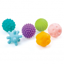Купить развивающая игрушка huanger набор тактильных мячиков 6 шт. he0207