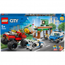 Купить конструктор lego city police 60245: ограбление полицейского монстр-трака ( id 12998257 )