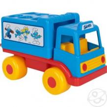 Купить развивающая игрушка полесье смурфики грузовичок логический № 2 с 6 кубиками ( id 7307167 )