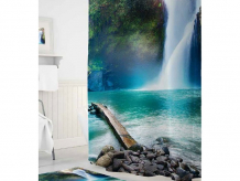 Купить tropikhome шторы для ванн полиэстер digital printed waterfall 180х200 см trp.sc.dp.waterfall