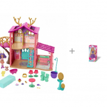 Купить enchantimals домик данессы оленни и кукла карапуз машенька принцесса в фиолетовом платье 15 см 