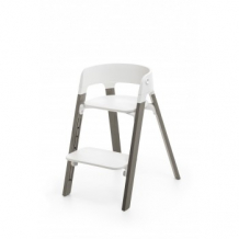 Купить стульчик stokke steps white hazy grey, туманно-серый stokke 997139060
