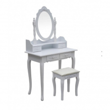 Купить lanaland туалетный столик с зеркалом и табуретом w08н091