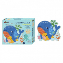 Купить деревянная игрушка avenir пазл для малышей с текстурными вставками морские животные pz195060