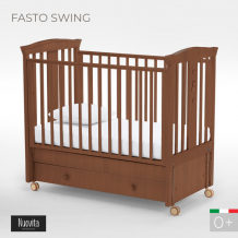 Купить детская кроватка nuovita fasto swing маятник продольный ут-0002201