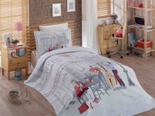 Купить постельное белье hobby home collection 1.5-спальное с покрывалом marsele 180x240 см 1607000061