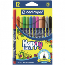 Купить centropen набор капиллярных ручек happy liner 0.3 мм 12 цветов 2 2521 1202