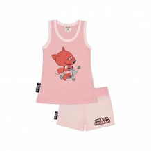 Купить пижама майка/шорты lucky child ми-ми-мишки, цвет: розовый ( id 11623852 )
