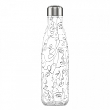 Купить термос chilly's bottles line drawing faces 500 мл b500ldfce