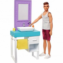 Купить кукла barbie кен и набор мебели кен в ванной ( id 10482491 )