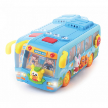 Купить развивающая игрушка huile toys школьный автобус с логикой (музыка, свет) 908