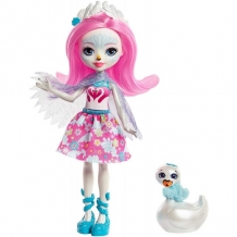 Купить mattel enchantimals frh38 кукла с питомцем - лебедь саффи