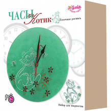 Купить набор для росписи santa lucia часы "котик" ( id 10365954 )
