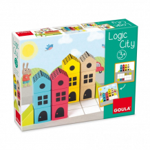 Купить деревянная игрушка goula логическая игра город 50200