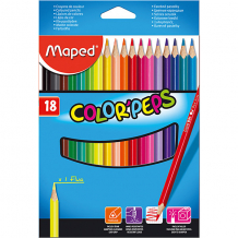 Купить набор цветных карандашей maped colorpeps, 18 цветов ( id 4684738 )
