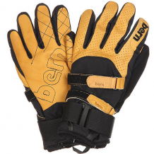 Перчатки сноубордические Bern Rawhide Leather Gloves W/ Removeable Wrist Guard Yellow-Tan черный,коричневый ( ID 1170938 )