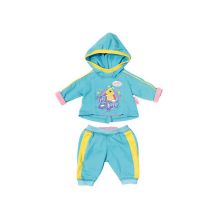 Купить одежда для куклы zapf creation "baby born" спортивный костюм, голубой ( id 7590893 )