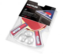 Купить kettler набор для настольного тенниса с мячом champ 