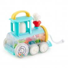 Купить каталка-игрушка happy baby развивающая паровозик на колесиках 331909