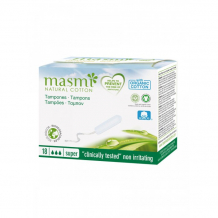 Купить masmi гигиенические тампоны super из органического хлопка 18 шт. 00081