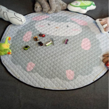 Купить porolon стеганый игровой коврик-мешок серый котик 1,5м rz555318