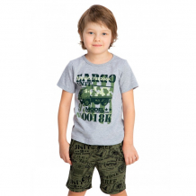Купить веселый малыш комплект для мальчиков (шорты, футболка) милитари 269/330/140/ми