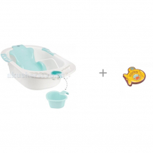 Купить happy baby ванночка детская с анатомической горкой bath comfort и книжка-игрушка aquarium 