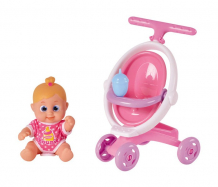 Купить bouncin' babies кукла бони с коляской 16 см 803004