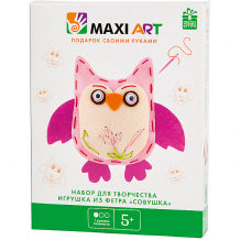 Купить набор для творчества maxi art "игрушка из фетра" совушка ( id 13067554 )