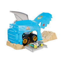 Купить игровой набор hot wheels monster trucks пусковой гараж шарк рик ( id 14198398 )